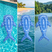 Whale Pool Inflatable Blue Whale Inflatable with Air Valve Portable Sturdy for Children, Beach