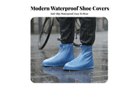 Rain Shoe Covers Wear Resistant Waterproof Overshoes Portable Rain Boot Covers for Cyclists