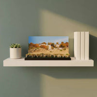 Realistic Scenery Desert Lake Scene Model Highly Detailed Model Car Display Stand Photography Prop Diecast Car Parking Mat Dustproof Cover for Collectors, Hobbyists