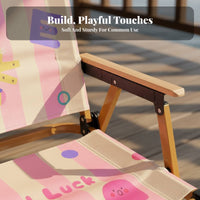 Foldable Design Cartoon Print Frog Chair Lightweight Outdoor Equipment Stable & Sturdy Portable Seat Breathable Material for Beachgoers, Picnickers, Camping, Picnics, Beach, Backyard