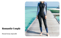 Sun Protection Sun Shirt Quick-Dry Single Piece Dive Suit Long Sleeve Wetsuit Plus Size Available Full Physique Dive Skin Fast