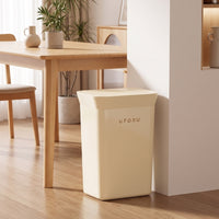 Kitchen Trash Can with Lid Tapered Lidded Trash Can Large Capacity for Home