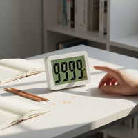 Lock Function Countdown Timer Built-in Stand Desk Timer Large LCD Display Timekeeping Device for Students