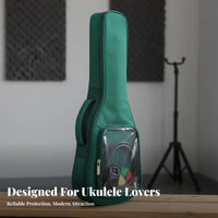 23 Inch Ukulele Bag Transparent Pocket Ukulele Bag Musical Instrument Accessory Adjustable Straps Long-Lasting for Beginners