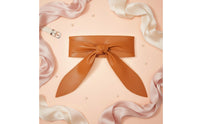 Long Waist Tie Belt Soft Wide Bow Belt Resistant Fashion Accessory for Women, Dress Outfits