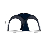 Rainproof Dome Canopy Tent Waterproof Portable Camping Canopy Protection Portable Camping Shelter Option for Families, Groups, Beginners, Picnics, Backyard, Beach
