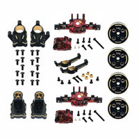 Axle Housing Kit Complete RC Car Parts with Screws Compatible RC Screws Kit for Hobbyists
