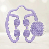 Clamp Massage Roller 360° Circular Roller Textured Leg with Four Wheels for Runners
