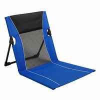 Mesh Backrest Reclining Fold-Flat Chair Aluminum Alloy Frame Portable Camping Chair Oxford Cloth Camp Seat