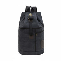 Large Capacity Canvas Backpack Reinforced Stitching Vintage Canvas Rucksack Adjustable Shoulder Straps Vintage Travel Rucksack Casual Design for Men, Travelers, Students, Outdoor, Camping, School