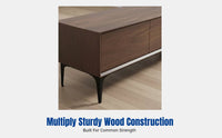 Modern Minimalist TV Cabinet & Coffee Table Set, Nordic Style, Multi-Functional Storage, For Small Apartments