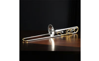 Trombones with Hard Case Bi Color Trombones with Full Set Kit Brass Instrument for Students, Beginners, Lessons, Rehearsals, Stage Practice