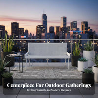 Weather-Resistant Woven Wood Frame Seating Set Water pads Outdoor Furniture Zippered pad protective stratums Patio Lounge Group Modern Stylish Appearance for Business Owners, guest services Managers, Garden, Balcony, Terrace, Backyard