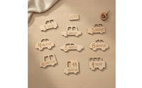 Wooden Car Milestone Plaque Eco-Friendly Wooden Milestone Sign Baby Announcement Sign Handmade for Newborn, Nursery Decor