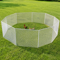 5m Folding Fence Panel 10 Pack, Poultry Fence Panel for Poultry Netting Enclosure, Portable Livestock Enclosure 60cm High x 50cm Long
