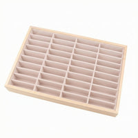 Cloth-Lined-Lined Bracelet Display Tray Rectangular Jewelry Display Tray Compartments Storage Organizer Safeguarding