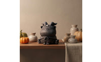 Cute Cartoon Design Halloween Cat Figurine Mystical Theme Halloween Cat Decoration Detailed Design for Collectors, Car Dashboard, Bookshelf