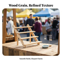 Tiered Wooden Display Stand Full Wood Jewelry Display Riser Wooden Riser Stand Nordic Aesthetic Vendor Event Shelf