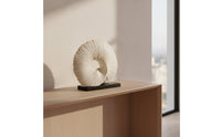 Spiral Fan Sculpture Abstract Tabletop Sculpture Minimalist Ornament for Entryway