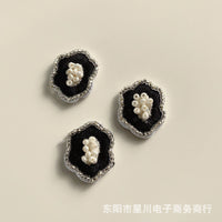 串珠刺绣diy半成品复古时尚潮流衣服手缝贴片发夹耳饰品材料配件