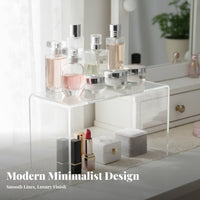 U-Shaped Display Stand Versatile Acrylic Display Stand Transparent Organizer Rack Space Saving Clear Acrylic Riser Sturdy