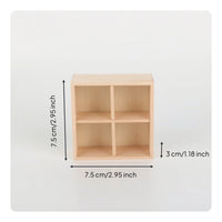 Unfinished Miniature Wooden Cabinet DIY Dollhouse Cabinet Paintable Dollhouse Cupboard Realistic for Collectors