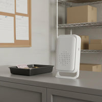 Easy Installation Split-Type Shop Entry Notification Adjustable Volume Infrared Welcome Chime Wide Detection Range Wireless Motion Sensor Entry Chime Light and Sound Alerts for Shopkeepers, Storage Entrance, Hotel, Office