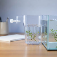 Space-Saving Wall-Mounted Aquarium Planter High Clarity Hanging Aquatic Aquarium Plant Cup Thickened Material Aquascape Decoration Adjustable Screw Mount for Aquascapers