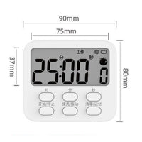Digital Study Timer Vibration Notification Silent Countdown Clock Kickstand