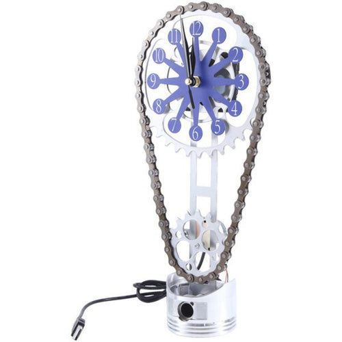 Steampunk Gear Clock Chain Frame Steampunk Clock USB Powered