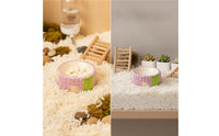 Textured Hamster Food Bowl Smooth Small Animal Food Dish Compact Ceramic Pet Bowl Multi-Purpose for Hamsters, Guinea Pigs, Enclosures