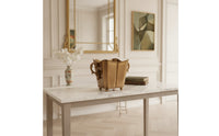 Vase Embossed Metal Vase Decorative Vessel for Decorators, Dining Table, Mantel