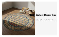 Mandala Circle Carpet Washable Round Mandala Rug Easy to Clean Circular Meditation Mat for Meditators, Spiritual Individuals, Bedroom, Hallway, Office