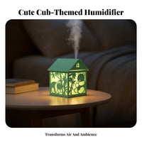 Panda Cutout USB Humidifier Compact Desktop Humidifier for Tabletop