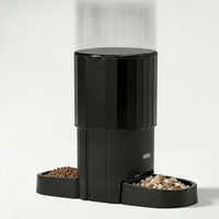 Automatic Feeder with Two Bowls Anti-Jam Automatic Pet Feeder Easy to Clean Stable for Cats, Daily Feeding, Vacation