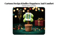 Funny Banana Desk Decor Quirky Design Potted Banana Plant Soft Toy Soft Material