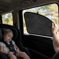 Car Window Sun Shade Set for Privacy and UV Protection, Double Layer Full Coverage