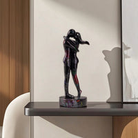 Couple Figurine Modern Couple Sculpture Glossy for Entryway, Bedroom, Couples