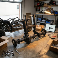 Brand New Rear Axle with Differential Metal Rear Axle Assembly Rigid Heavy-Duty for Builders, Mechanics, Trike Conversion, off-Road Vehicle Build