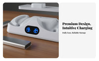 PS Simulated 2 Charging Station LED Indicators PS5 Simulated 2 Sense Controller Breathing Light Effect PS Simulated 2 Charging Stand for Desktop