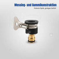Universal Quick Faucet Adapter, No-Thread, Washing Machine Hose Connector