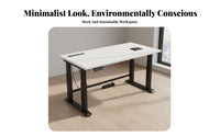 Electric Standing Desk Memory Presets Twin Motor Adjustable Desk Sturdy Construction for Remote Workers, Tall People, Study Room, Bedroom