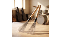 Drum Brushes Articulate Drum Brushes with Wood Handle Wire Brush with Wooden Grip Natural Feel Percussion Lightweight