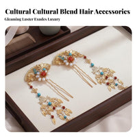 Traditional Chinese Attire Hair Accessory Set Gold-Plated Chinese Traditional Chinese Attire Hair Accessory Set Traditional