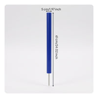 Ground-Inserted Golf Marker Stake Long-Lasting Golf Stake with Metal Spike Weather Resistant Cylindrical for Fairways