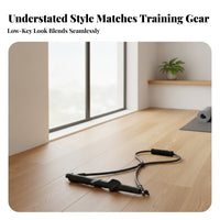 textileWrapped Grip Resistance Training Bands Black Handled Resistance Band Long-Lasting Fitness Equipment