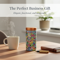 Enamel Ceramic Tea Caddy with Aluminum Alloy Lid, Small Portable Storage Jar for Tea, Powder, and Spices