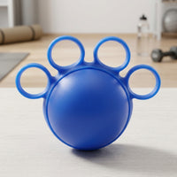 Ergonomic Grip Ball with Finger Rings Comfortable Finger Grip Ball Non-Slip Exerciser Portable for Home, Office
