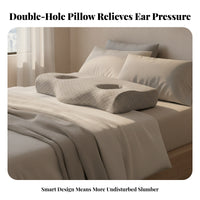 Removable Inner Layer Memory Foam Ear Pillow Quilted