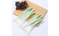Long-Lasting Long Cuff Dishwashing Gloves Hand Protection Waterproof Rubber Gloves Thickened Safeguarding Handwear for Women, Laundry